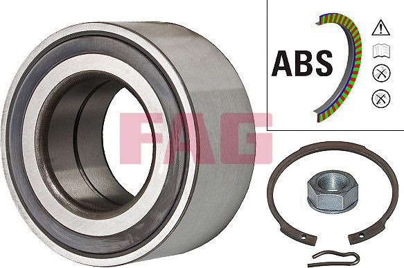 Ступичный подшипник (комплект) Fag передний для Citroen C8 I 2002-2014. Артикул 713 6400 40