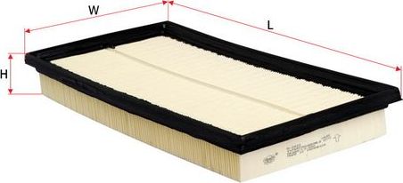 Воздушный фильтр Sakura. Артикул A-2922