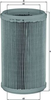 Воздушный фильтр Mahle. Артикул LX 914