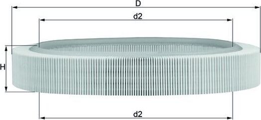 Воздушный фильтр Mahle для Mercedes-Benz W124, A124 1984-1988. Артикул LX 58