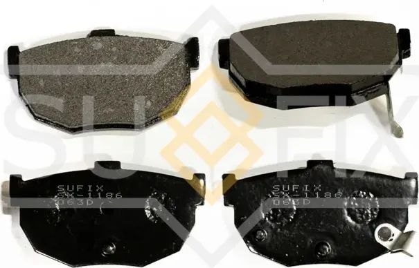 Колодки тормозные дисковые задние правые/левые HYUNDAI COUPE I (RD) 1996-2002 (Sufix). Артикул SX1186