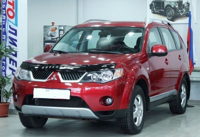 Дефлектор VT52 для капота Mitsubishi Outlander XL 2007-2009. Артикул MSH10VT