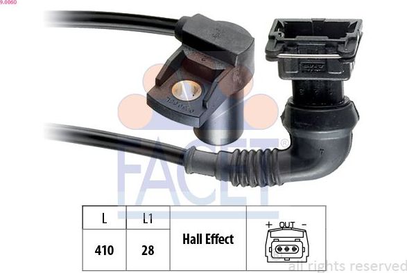 Датчик положения распредвала Facet Made in Italy - OE Equivalent для BMW 5 III (E34) 1990-1996. Артикул 9.0060