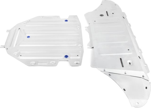 Защита алюминиевая Rival для картера и КПП Audi Q8 2018-2026. Артикул K333.0330.1