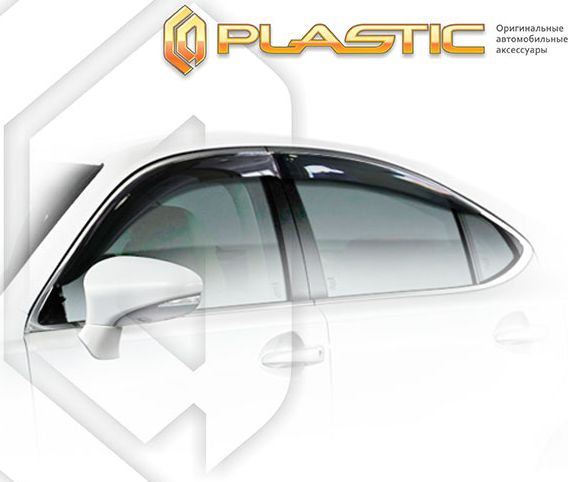 Дефлекторы СА Пластик для окон (Classic полупрозрачный) Lexus ES  2015–2026. Артикул 2010030313290