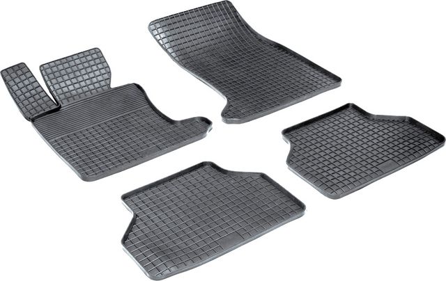 Коврики резиновые Seintex с узором сетка для салона BMW 5 E60 2003-2014. Артикул 00939