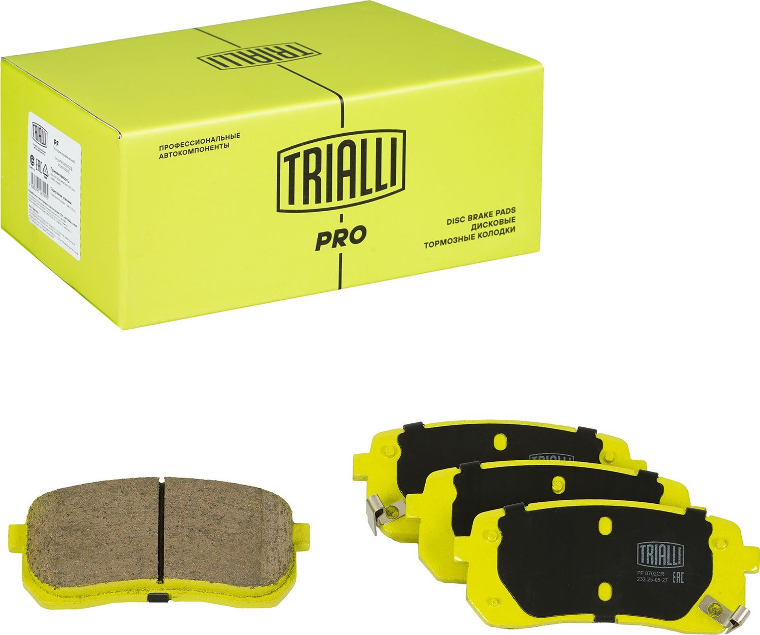 Тормозные колодки Trialli (Low-Metallic). Артикул PF 0702CR