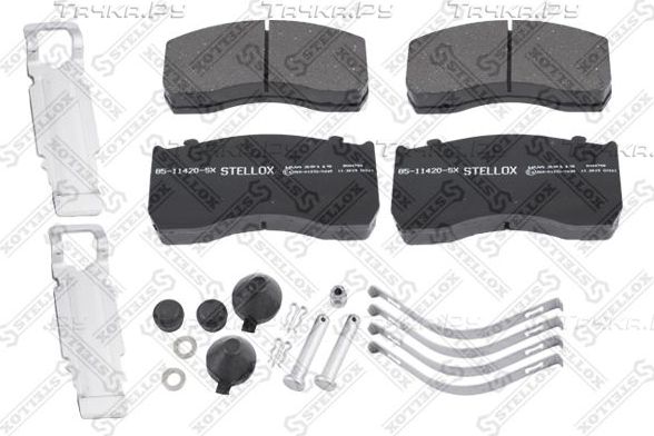 Тормозные колодки Stellox передние для MAN M2000 1995-2005. Артикул 85-11420-SX