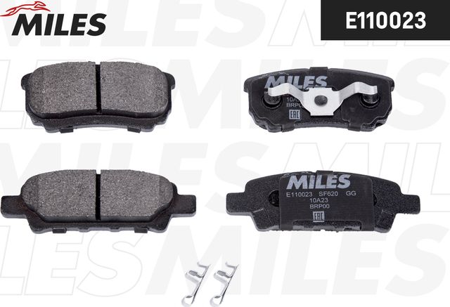 Тормозные колодки Miles (Semi-Metallic) передние для Chrysler Sebring III 2007-2007. Артикул E110023