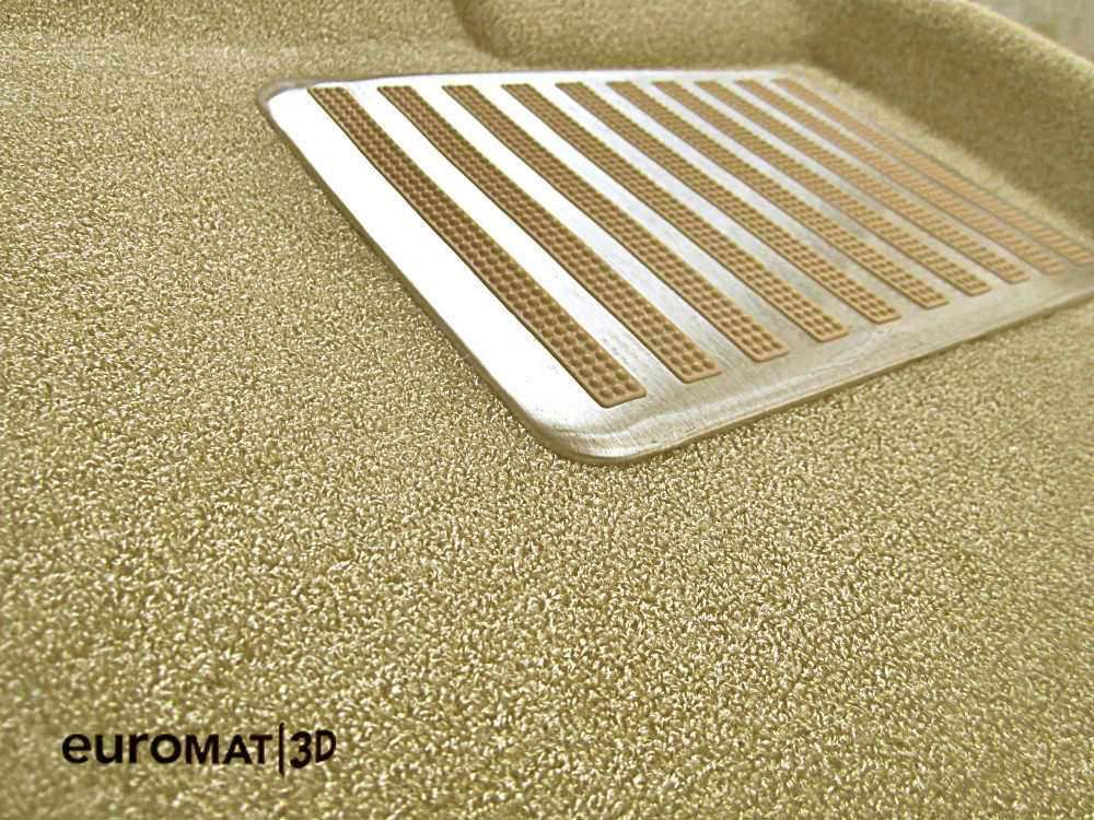 Коврики текстильные Euromat 3D Lux для салона Skoda Superb III 2016-2026 БЕЖЕВЫЕ. Артикул EM3D-004510T