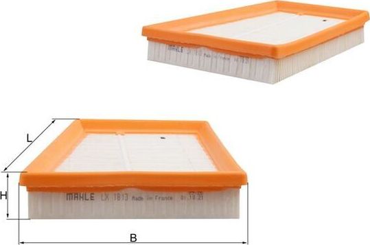 Воздушный фильтр Mahle-Knecht. Артикул LX 1813