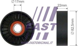 Натяжной ролик (натяжитель) приводного поликлинового ремня Fast для Alfa Romeo 159 2005-2011. Артикул FT44573