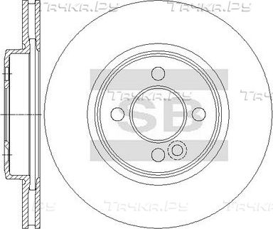 Тормозной диск Sangsin Hi-Q передний/задний для MINI Roadster R59 2011-2015. Артикул SD5211