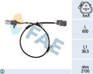 Датчик положения коленвала FAE для Toyota HiAce H100 2001-2012. Артикул 79456