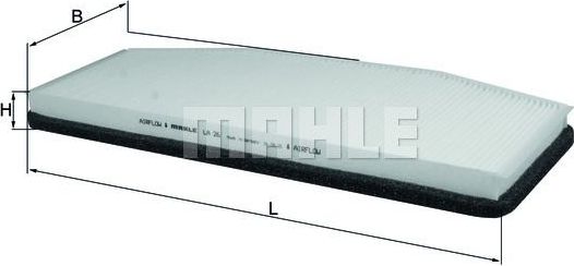 Салонный фильтр Mahle для Citroen XM I 1989-1994. Артикул LA 26