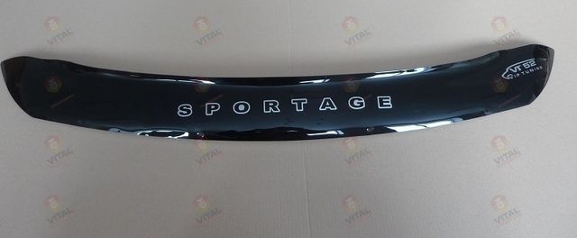 Дефлектор VT52 короткий для капота Kia Sportage III 2010-2015. Артикул KA41VT