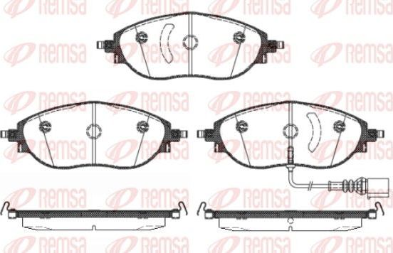 Тормозные колодки Remsa. Артикул 1470.01