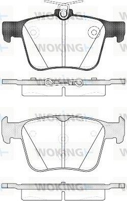 Тормозные колодки Woking. Артикул P14163.10