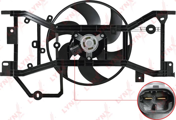 Вентилятор радиатора двигателя LYNXauto. Артикул RF-1600