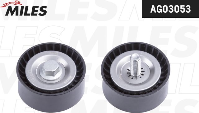 Направляющий (ведущий) ролик приводного поликлинового ремня Miles для Jeep Compass I 2010-2016. Артикул AG03053