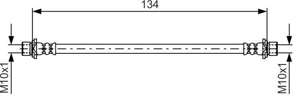 Тормозной шланг Bosch. Артикул 1 987 481 637