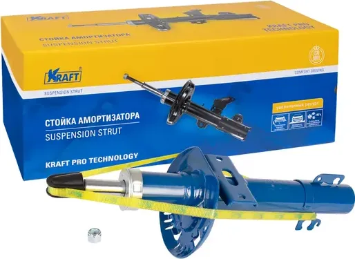 Амортизатор VW POLO 09- пер. газ. лев/прав (Kraft). Артикул KT073554