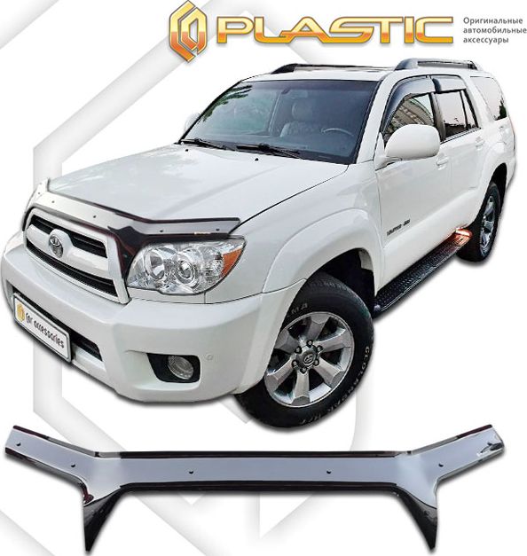 Дефлектор СА Пластик для капота (exclusive) (Classic черный) Toyota 4Runner IV 2005-2009. Артикул 2010060115239