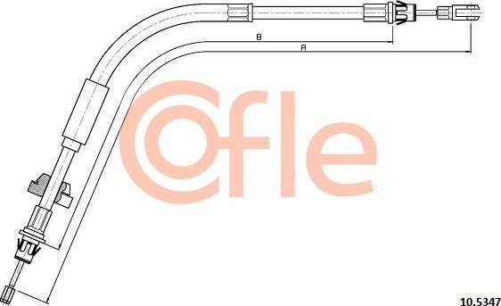 Трос ручника (тросик ручного тормоза) Cofle. Артикул 10.5347