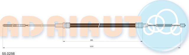 Трос ручника (тросик ручного тормоза) Adriauto. Артикул 55.0256