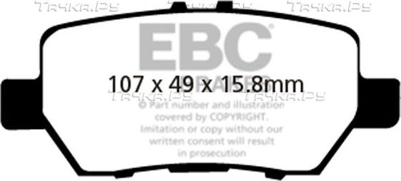 Тормозные колодки EBC Brakes. Артикул DP41736R