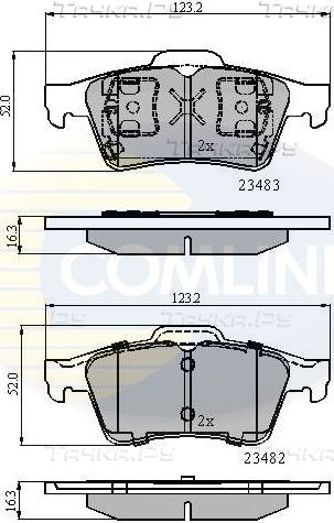 Тормозные колодки Comline Comline. Артикул CBP0946