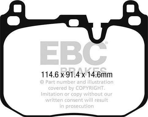 Тормозные колодки EBC Brakes. Артикул DP42271R