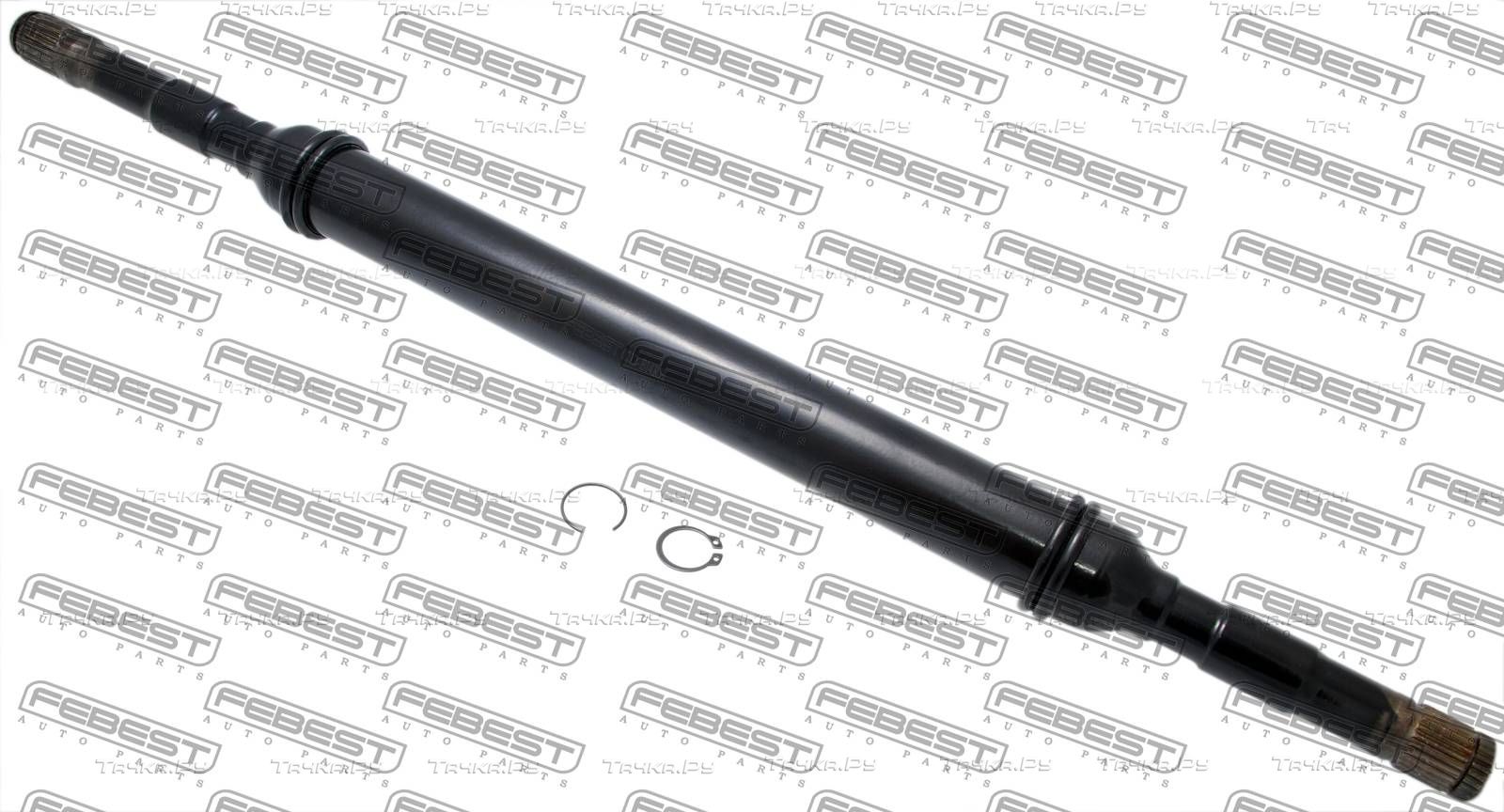 Полуось (привод в сборе, приводной вал) Febest передняя правая для Nissan Almera N15 1995-2000. Артикул 0212-B14RH