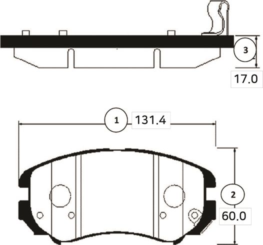 Тормозные колодки CTR. Артикул GK0463P