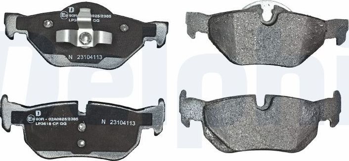 Тормозные колодки Delphi (Low-Metallic). Артикул LP3618