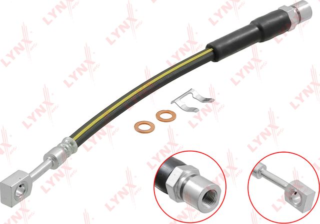 Тормозной шланг LYNXauto для Daewoo Nexia I 2008-2016. Артикул BL-4408