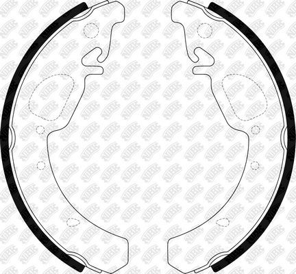 Тормозные колодки NiBK задние для Datsun mi-DO 2014-2026. Артикул FN0670