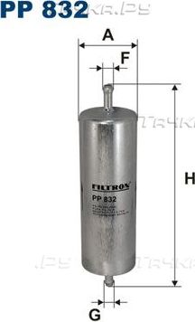 Топливный фильтр Filtron. Артикул PP 832