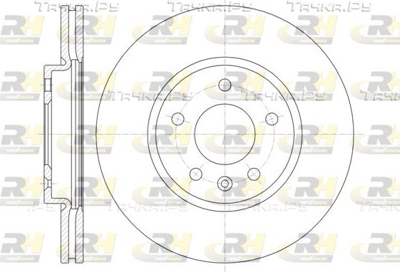Тормозной диск RoadHouse передний для Chevrolet Volt I 2011-2015. Артикул 61314.10