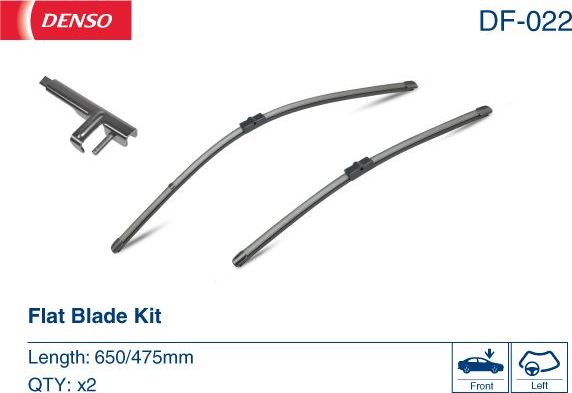 Щетки стеклоочистителя (дворники) Denso передние для Ford C-MAX I 2003-2010. Артикул DF-022