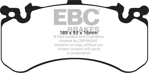 Тормозные колодки EBC Brakes. Артикул DP42158R