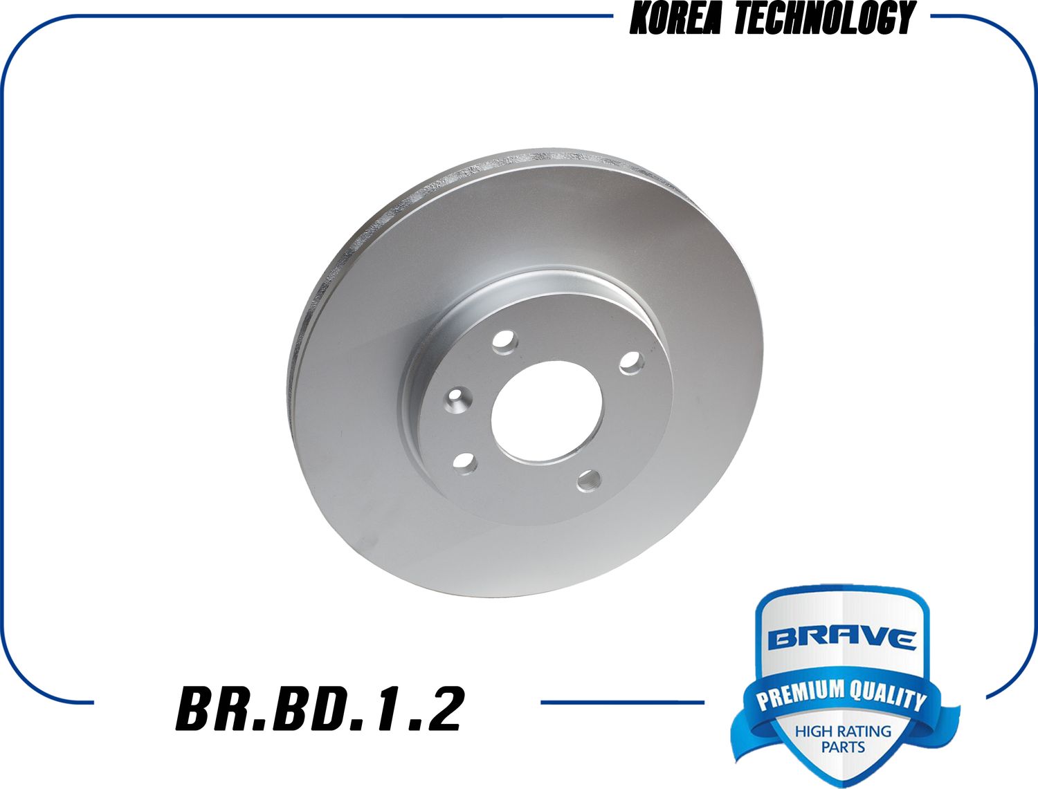 Диск тормозной (Brave). Артикул BRBD12