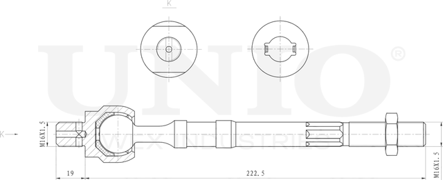 Тяга рулевая (Unio). Артикул SSP-30092