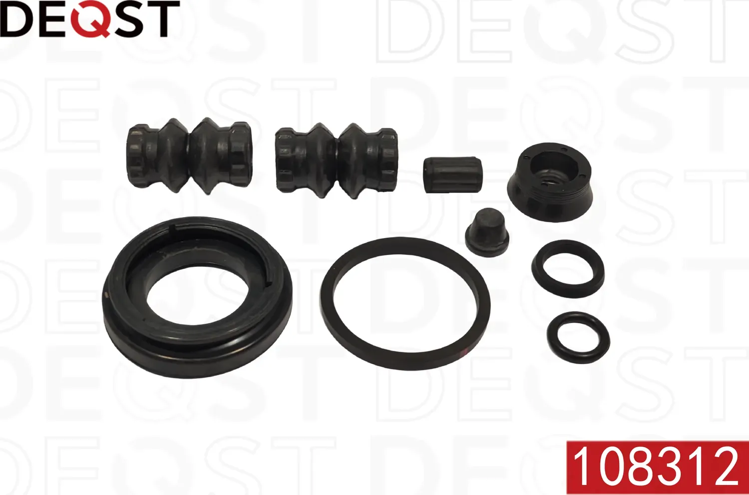 Ремкомплект тормозного суппорта заднего (для поршня O 34 mm  суппорт TRW/Lucas). NISSAN Almera (N16) (Deqst). Артикул 108312