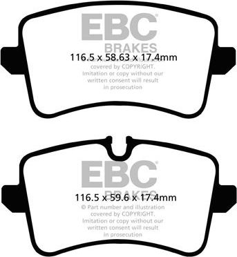 Тормозные колодки EBC Brakes. Артикул DP42082R
