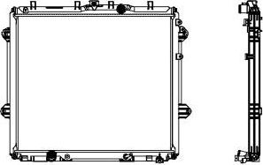 Радиатор охлаждения двигателя Sakura. Артикул 3461-8533