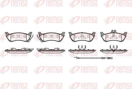 Тормозные колодки Remsa. Артикул 0698.11