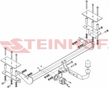 Фаркоп Steinhof для Opel Astra H седан 2007-2012. Артикул O-136