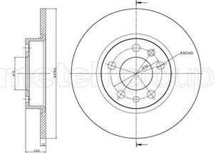 Тормозной диск Trusting задний для Alfa Romeo 159 2005-2012. Артикул DF1089
