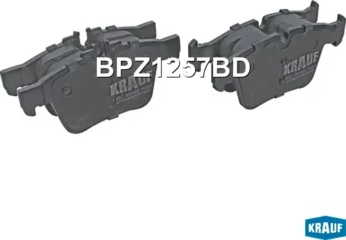 Колодки тормозные дисковые (Krauf). Артикул BPZ1257BD